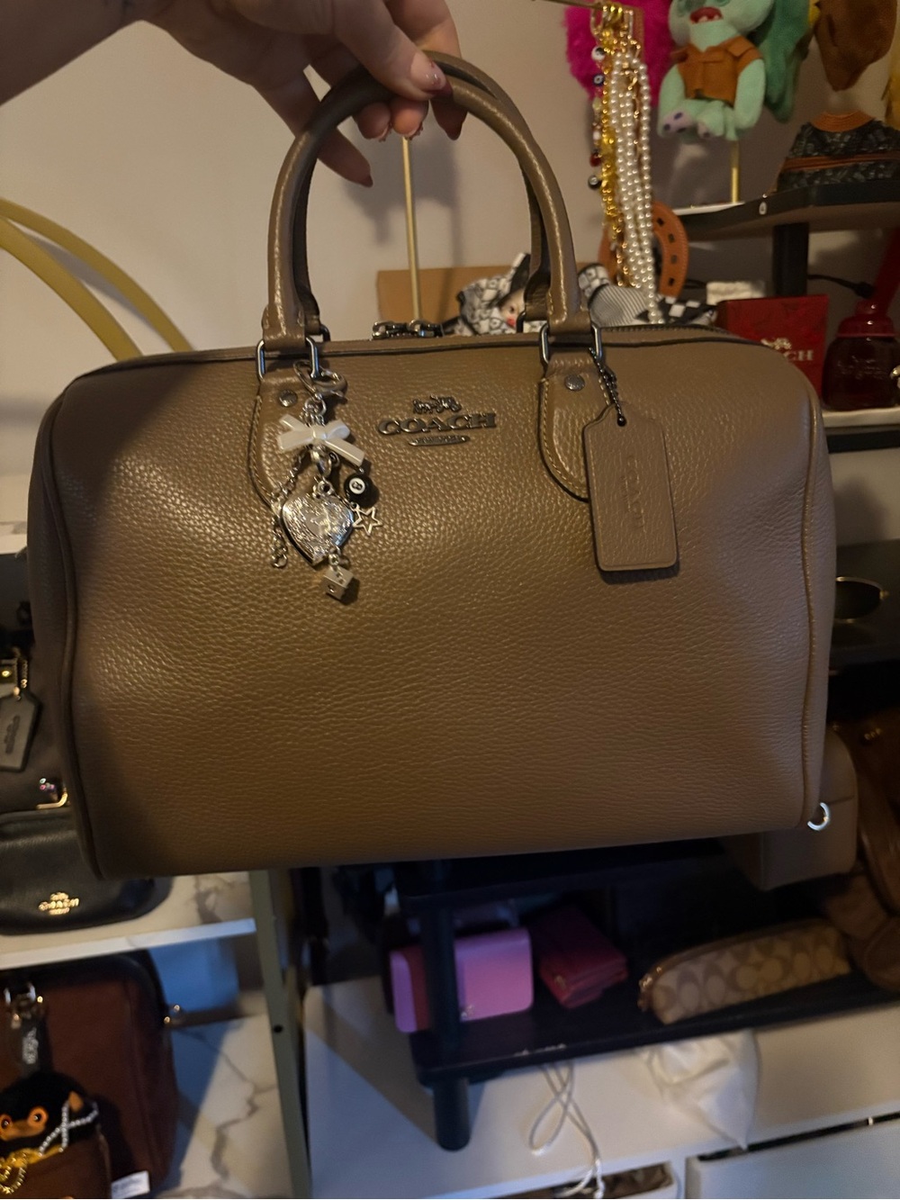 Coach stone large Rowan satchel bag